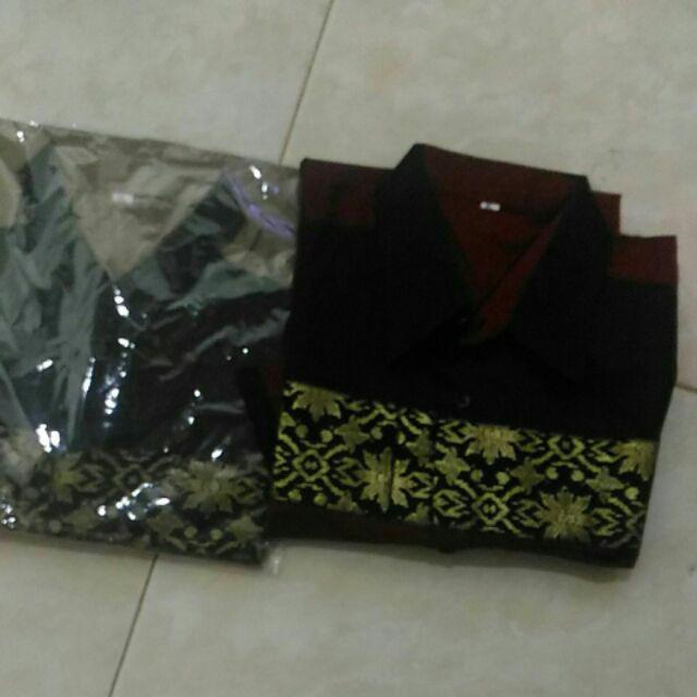 Risna Batik Hrb026 Kenongo Hem Pendek Padi Pekalongan M L Xl Batik Pria Murah Modern