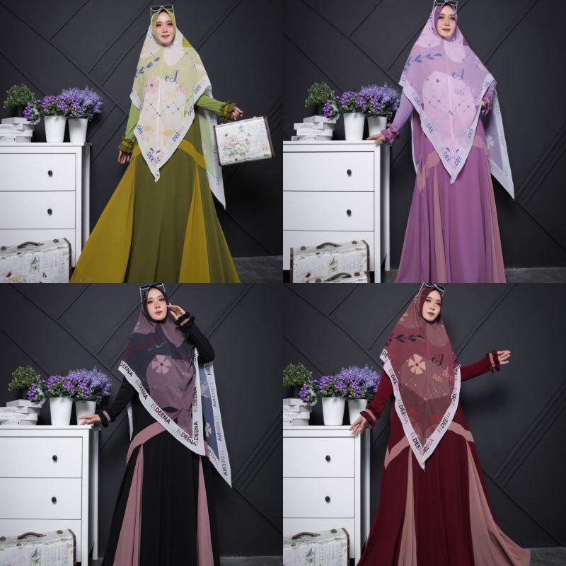 Maysa series set syari original brand el.deena syari