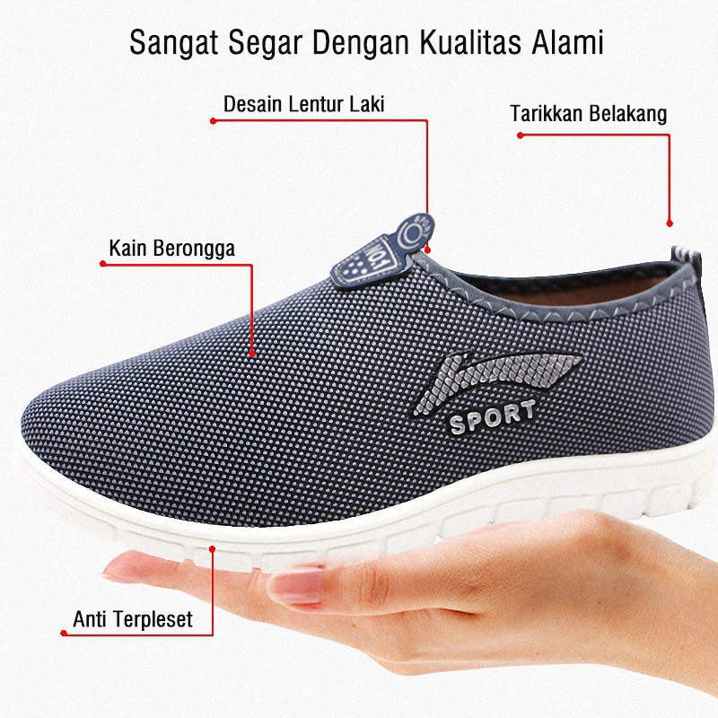 Toread Sepatu Sepatu Slip On Fashion Pria Santai Sepatu Pria Casual Import KSP202