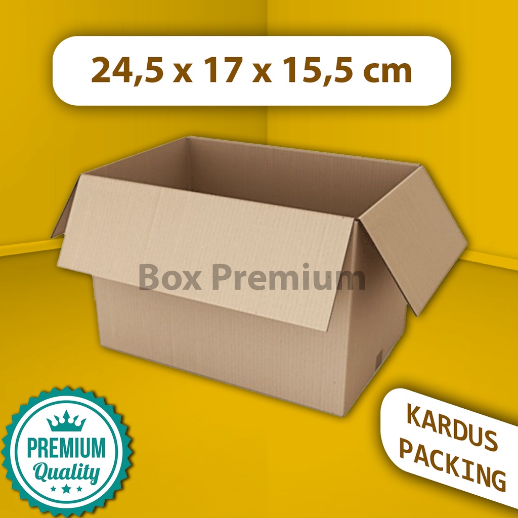 

{ISI 5 pcs} Kardus Dus Box Packing Packaging Pindahan DOUBLE WALL 24,5x17x15,5 NEW