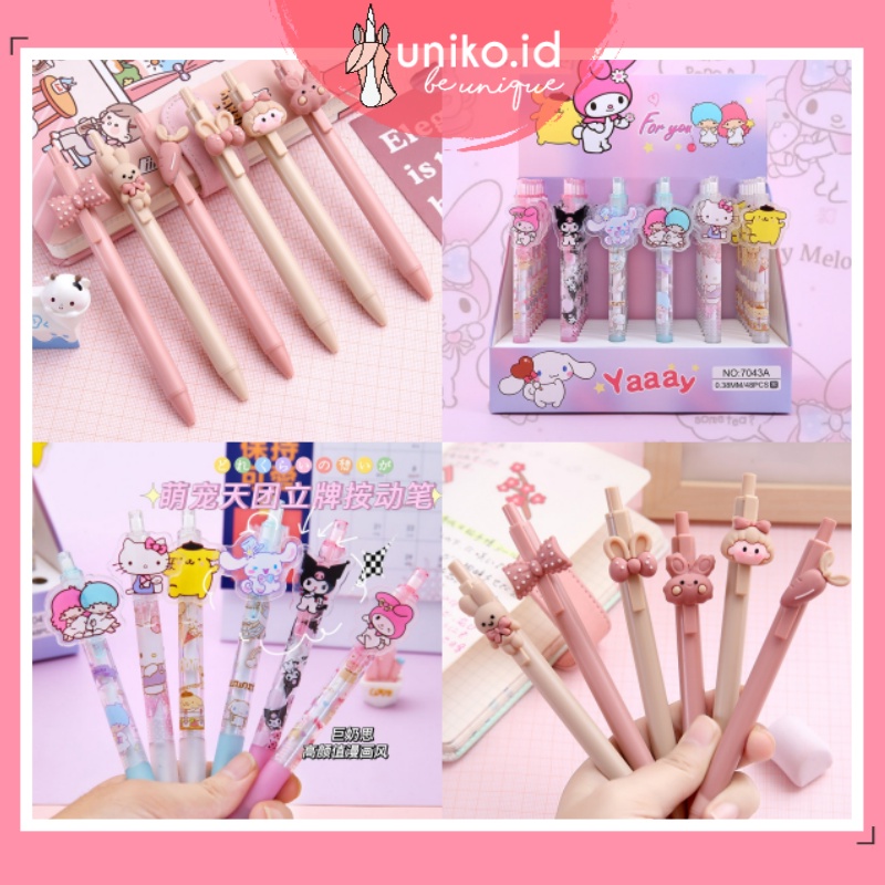 

UNIKO.ID - PULPEN MEKANIK PEN PENA KARAKTER BOLPOIN MELODY SANRIO AKRILIK / PULPEN MEKANIK MOTIF LUCU