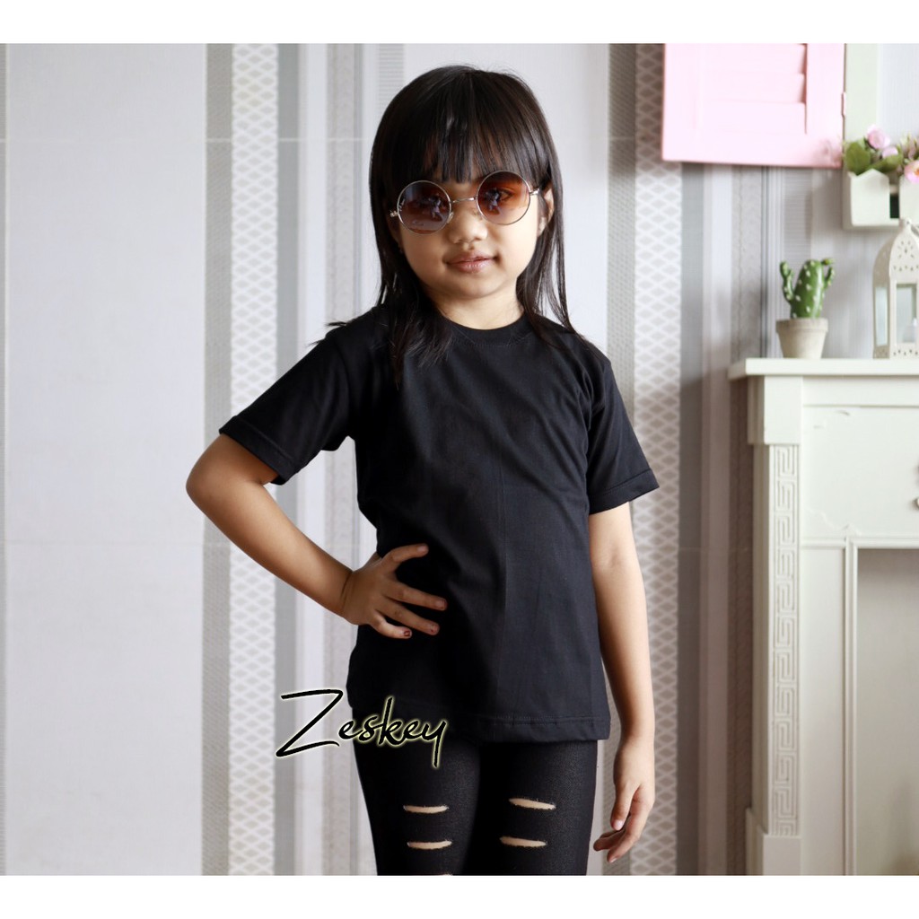 Zeskey t shirt oblong anak / kaos katun anak / kaos bayi / kaos polos anak laki laki perempuan ta1