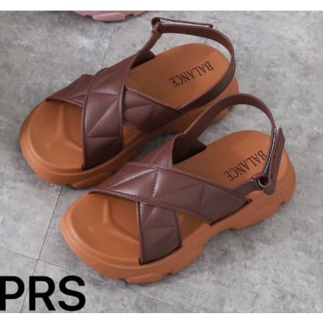 Sandal Wedges Tali Silang Wanita 2201 size 36-40// Sandal Gunung Wanita Import