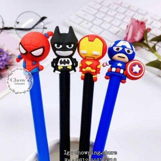 

Pulpen Pena Gel Unik Karakter - SUPERHERO AVENGER chowp11 Juara