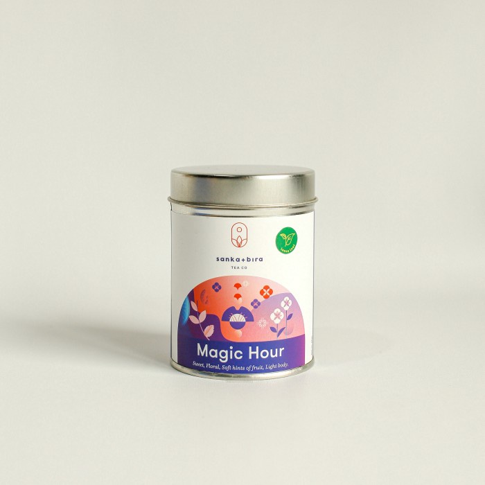 

Teh-Daun- Sanka+Bira Magic Hour (Tea Blend, White Tea Based) - Tea Can Loose -Daun-Teh 800 Teh-