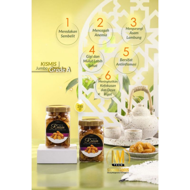 

Kismis Jumbo Super Grade A 250gr