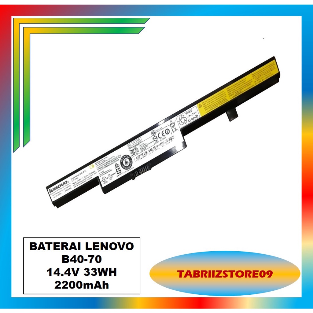 14.4V 32Wh 2200mAh Baterai Laptop Lenovo? Batre Laptop Lenovo? Laptop Battery for Lenovo B40 B50 N40