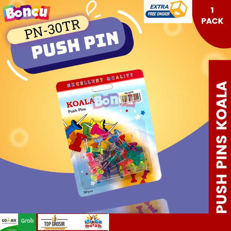 

KOALA PUSH PIN WARNA WARNI / KOALA / PUSH PIN / 30 PCS BEST SELLER