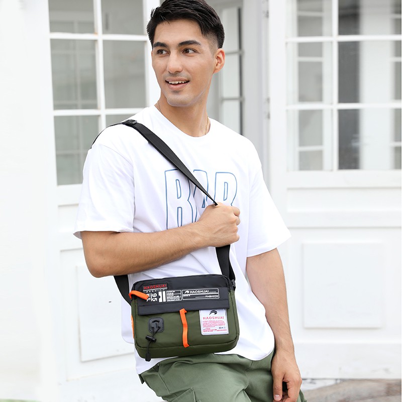 HAOSHUAI 204 Tas Selempang Pria Waistbag Pria Waterproof WATCHKITE WKOS