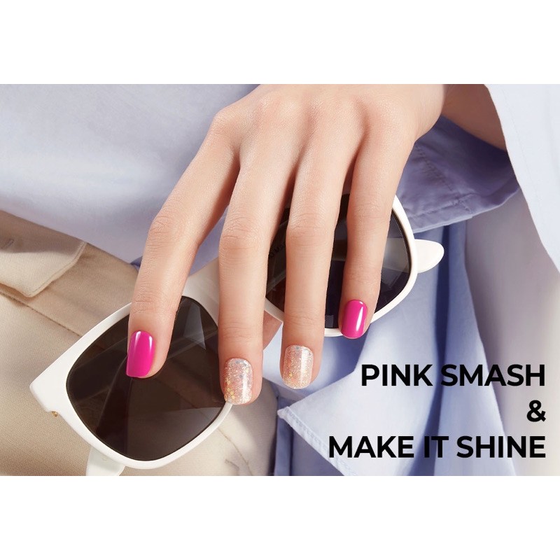 DASHING DIVA magic press manicure - PINK SMASH (fake nail, kuku palsu korea)