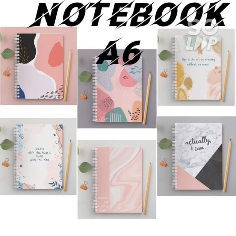 

NOTEBOOK/NOTEBOOK A6/JURNAL/NOTEBOOK DOTTED TITIK2/LINE GARIS2/GRID KOTAK2/BLANK POLOS/BUKU CATATAN