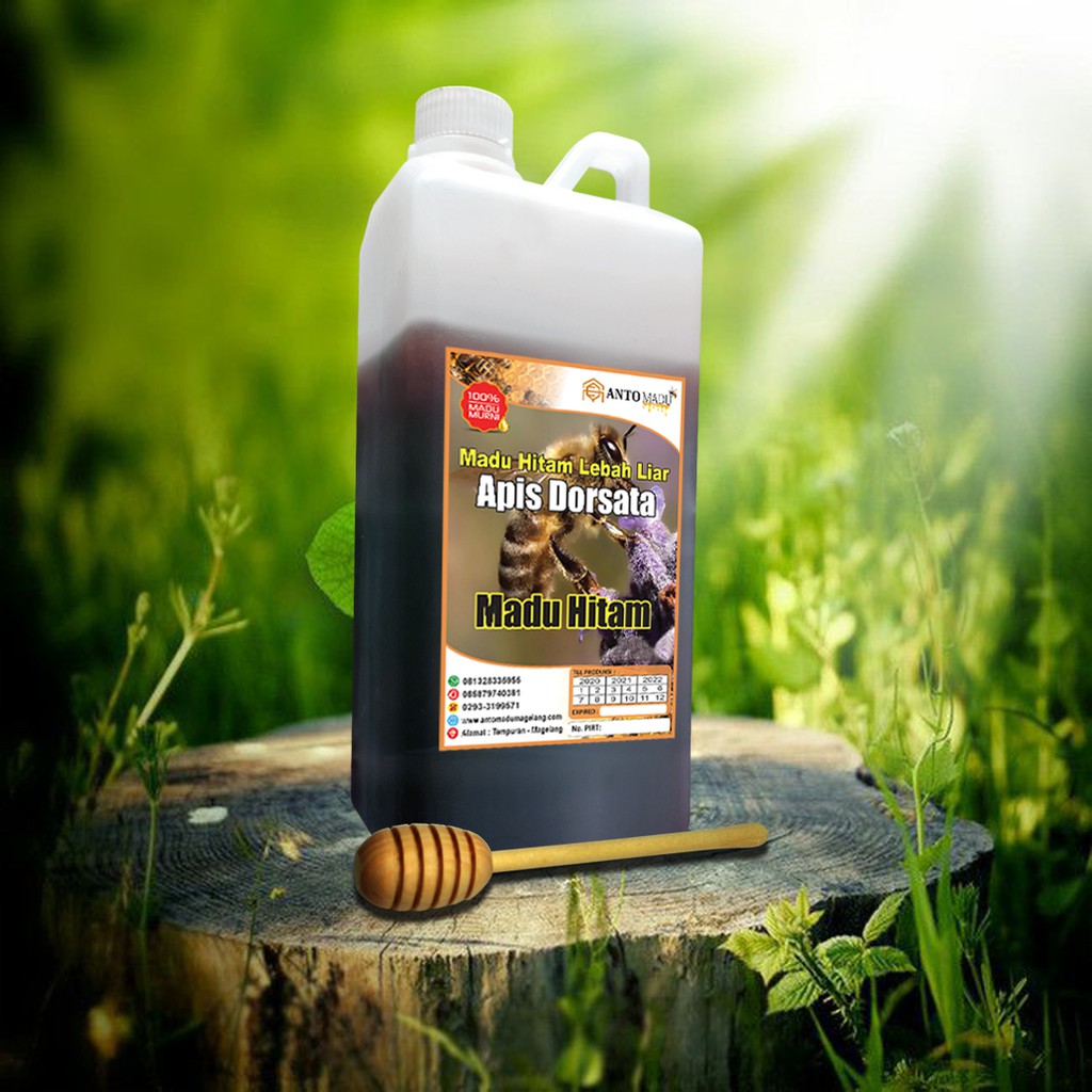 

MADU HITAM (HUTAN) DAN MADU TERNAK 100% MURNI 1000 GRAM | Anto Madu Magelang