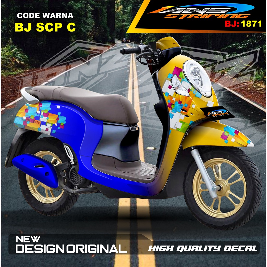 DECAL STIKER FULL BODY SCOOPY / STICKER ALL NEW SCOOPY / STIKER FULL BODY SCOOPY TERMURAH / STIKER MOTOR SCOOPY / STIKER MOTOR