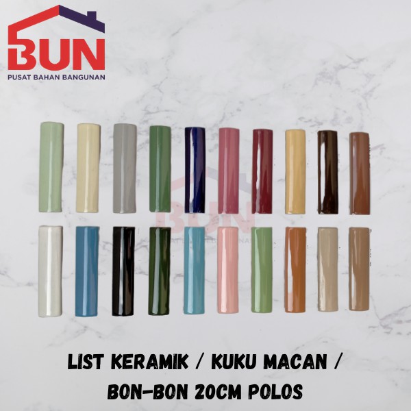 LIST KERAMIK POLOS/ KUKU MACAN / BON-BON 20CM