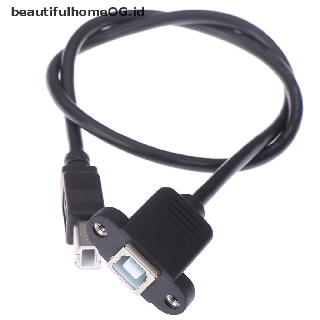 Kabel Extension USB 2.0 Tipe B Male Ke Tipe B Female Dengan Panel Mount Untuk Printer