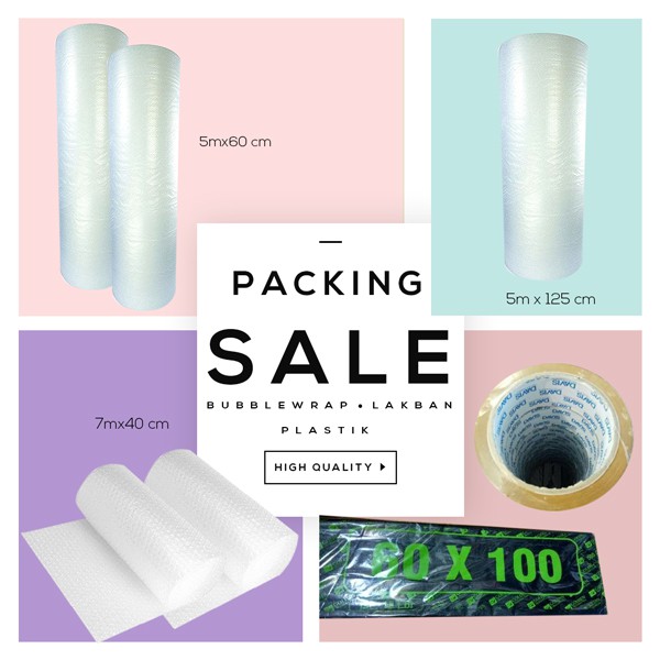 

PAKET BUBBLE WRAP LAKBAN PLASTIK SAMPAH Bubblewrap / PLASTIK GELEMBUNG