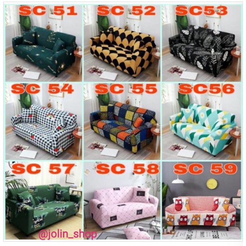 COVER SOFA (3 SEATER) UK. 185-235 CM. MOTIF SC 51 - SC 59