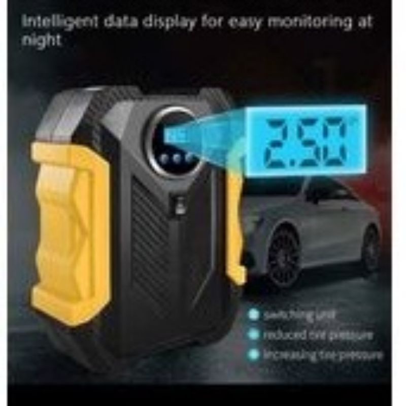 POMPA BAN MOBIL COMPRESSOR DIGITAL BAN MOBIL tanpa sambungan adaptor
