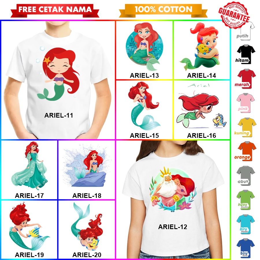 [FREE NAMA!!] Baju Kaos COUPLE  ANAK DAN DEWASA REV ARIEL DG BANYAK MOTIF