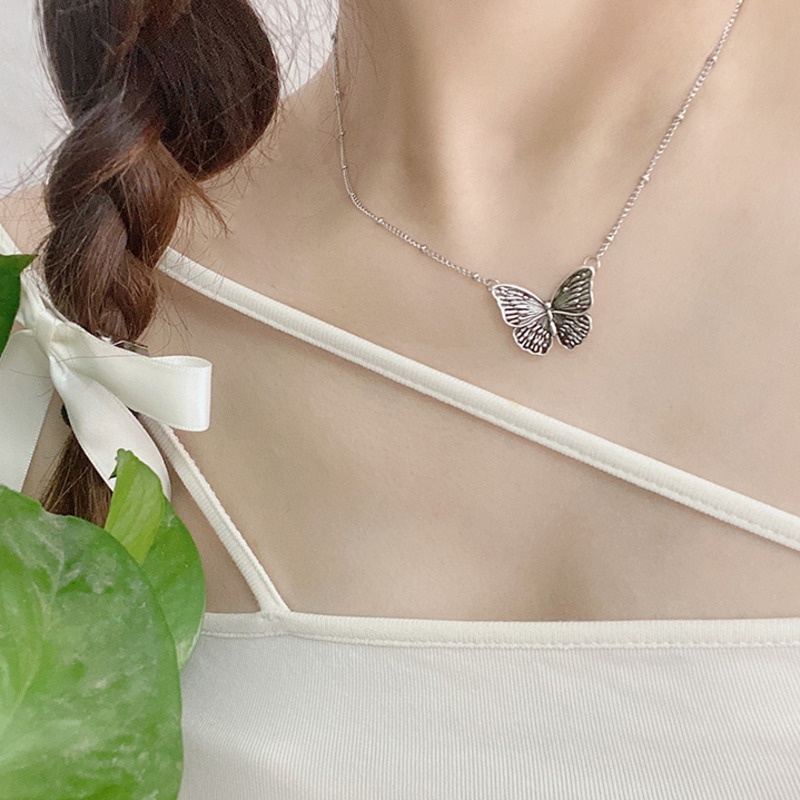 Butterfly Kalung Rantai Klavikula Desain Kupu-Kupu Untuk Aksesoris