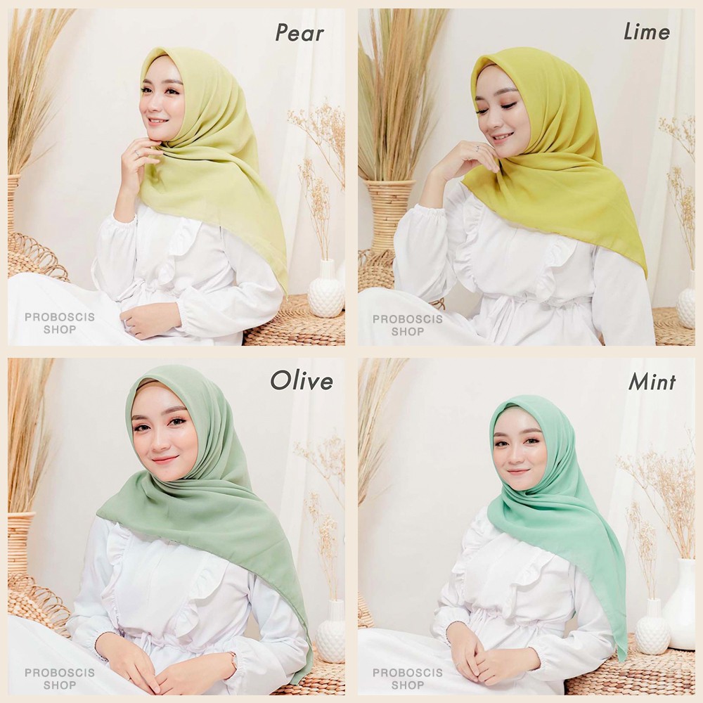 Bella Square Jilbab | Hijab Segiempat | Warna Part 2-4