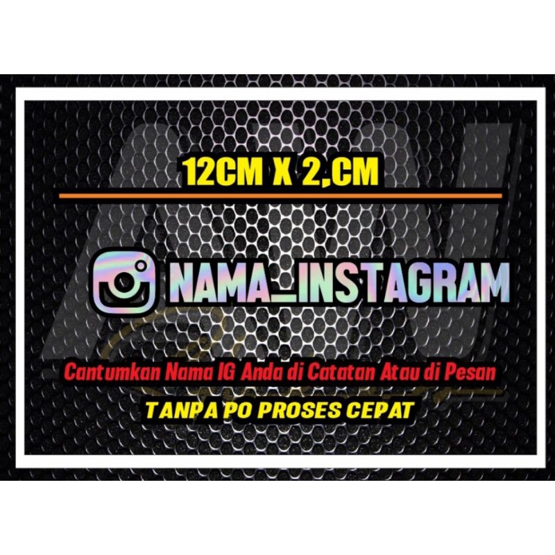 

Sticker Cutting Nama Istagram