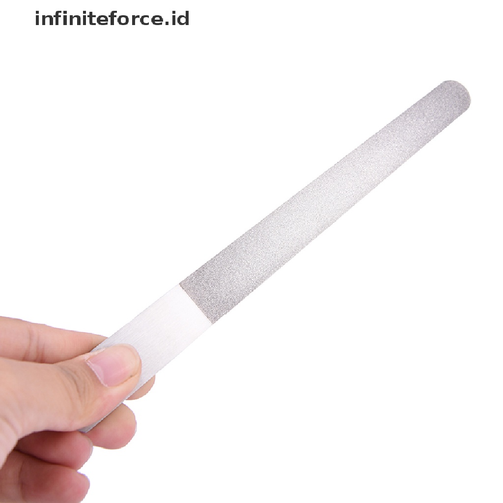 Infiniteforce.id Kikir Kuku Dua Sisi Bahan Stainless Steel Untuk Manicure / Pedicure