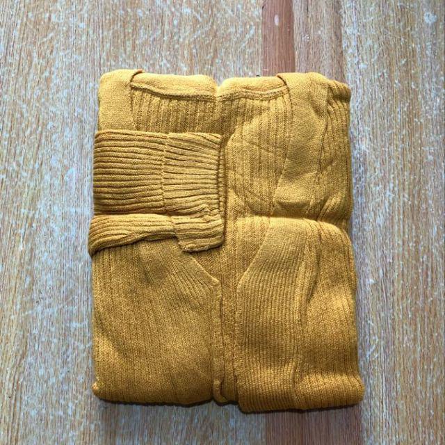 Long Cardigan / BELLE / Oversize Cardy / Atasan Long Cardy Rajut / Outwear / Kardigan Wanita-Mustard