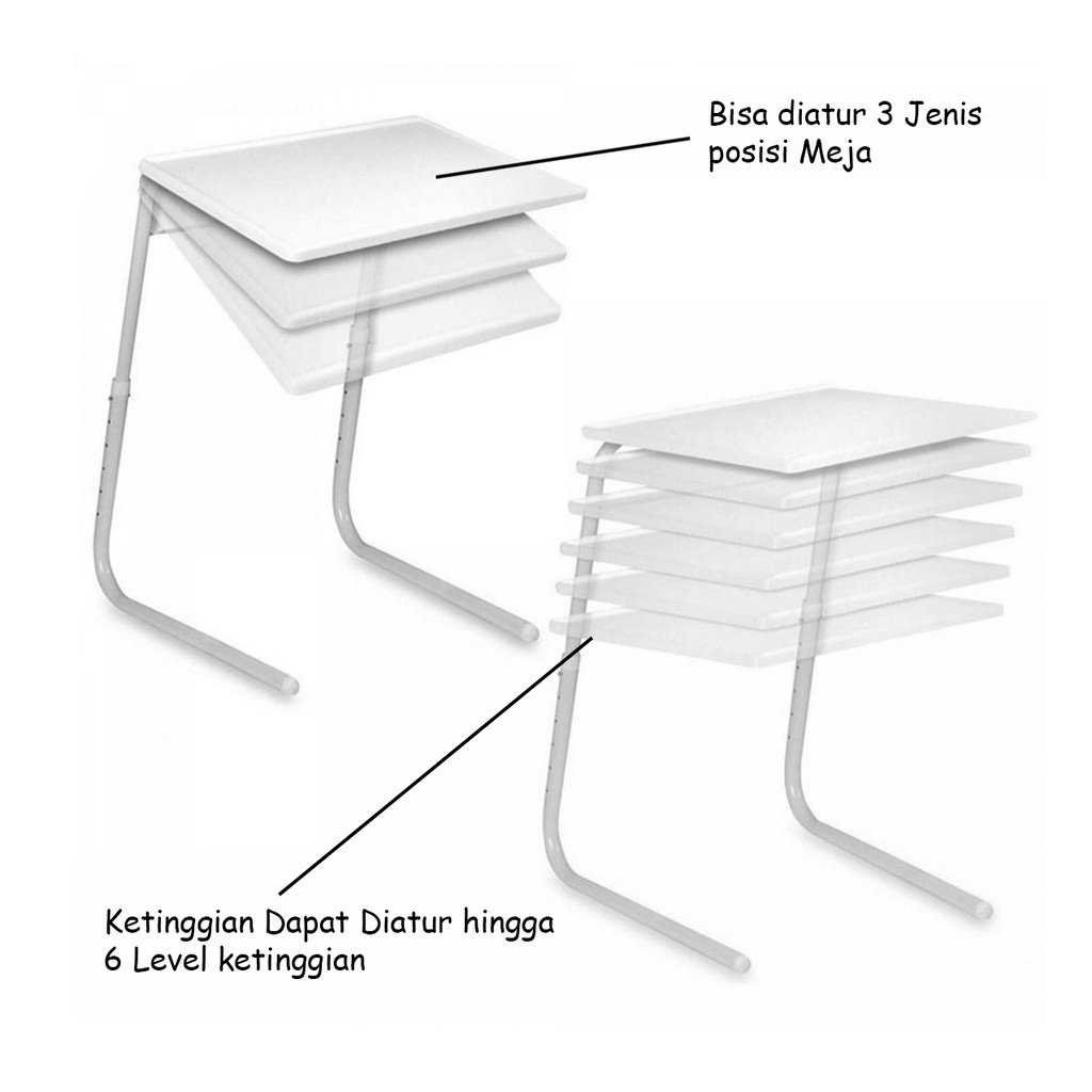 Table Mate II / Meja Lipat / Meja Belajar Putih