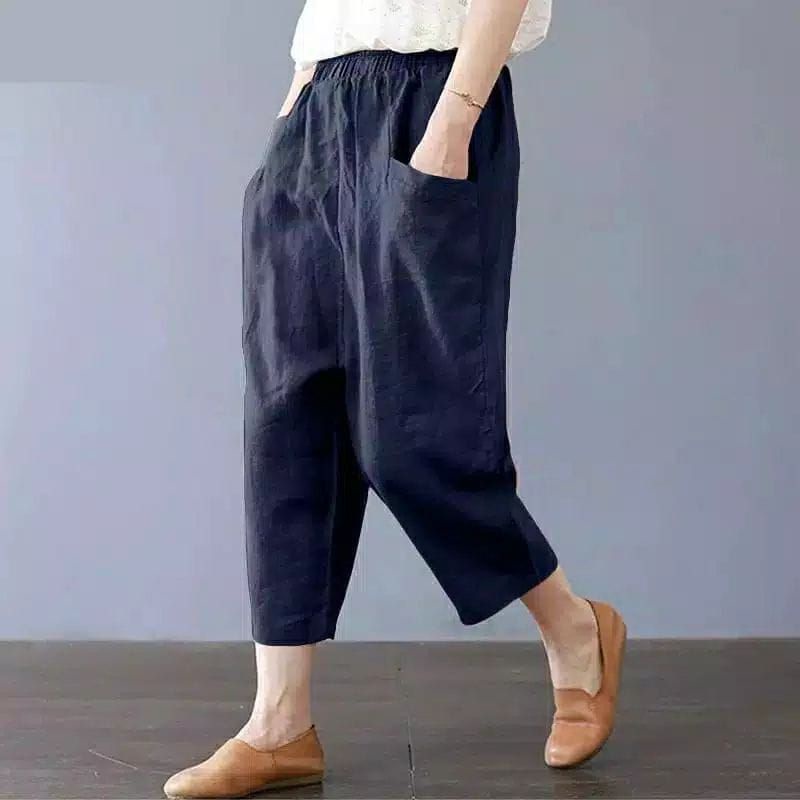 SASHA CROP PANTS SAKU DEPAN