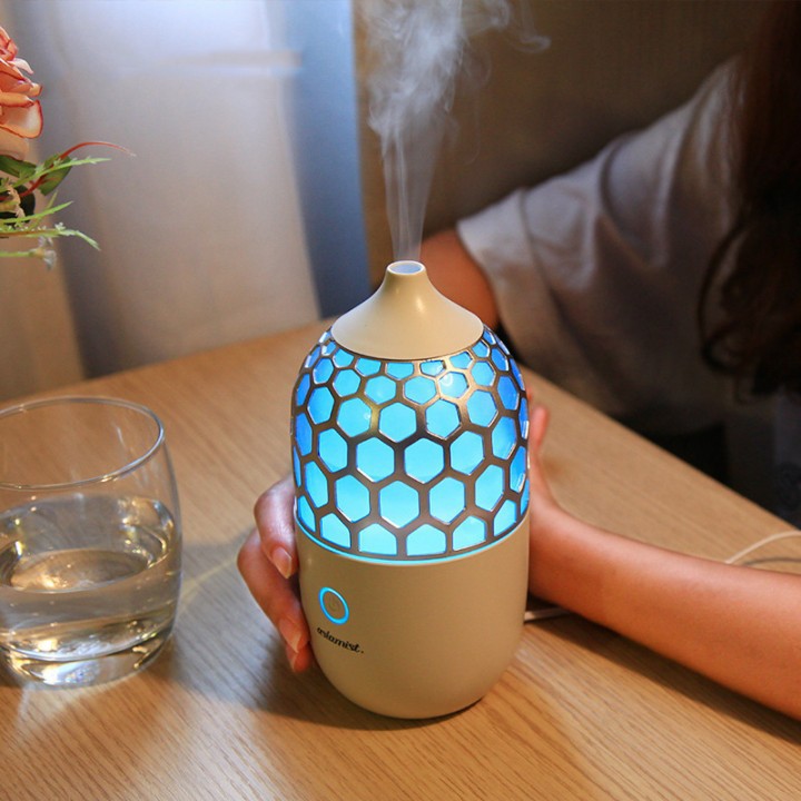 H49 Honeycomb Ultrasonic Diffuser Humidifier 7 LED Light 90ML