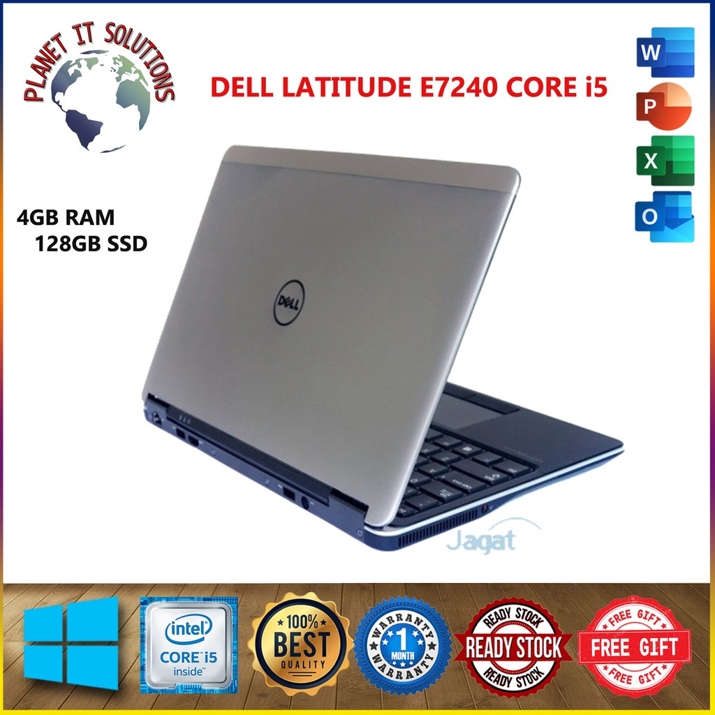 SKUYY DELL LATITUDE E7240  INTEL CORE i5-4310U 4GB RAM - 128GB SSD