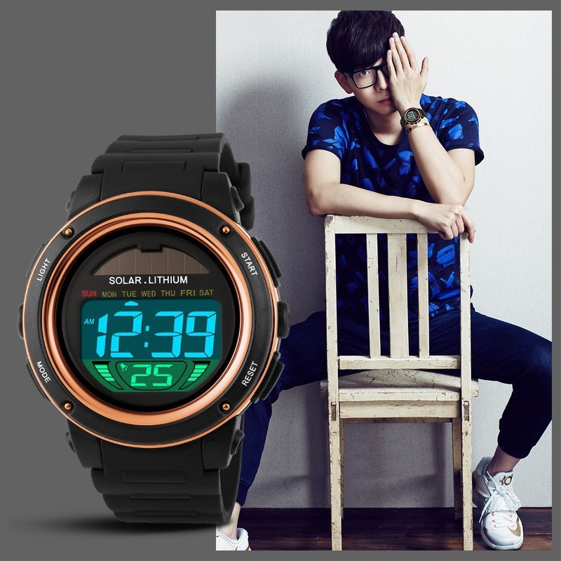 Solar Watch, SKMEI 1096, Jam Tenaga Matahari Original