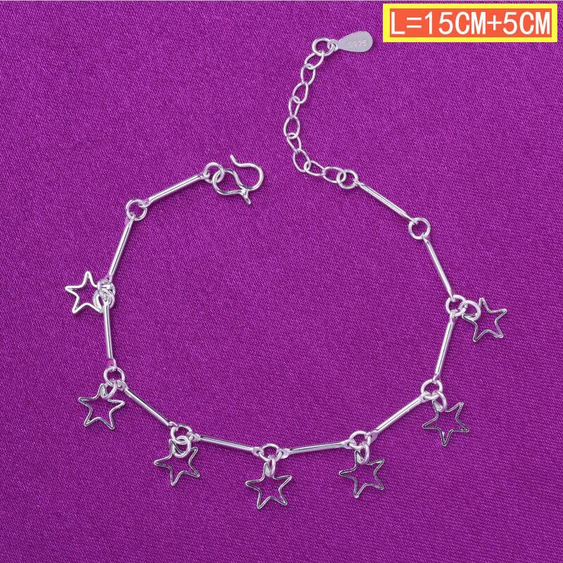 50 gaya 925 gelang perak asli, aksesoris perhiasan fashion Jepang dan Korea-30