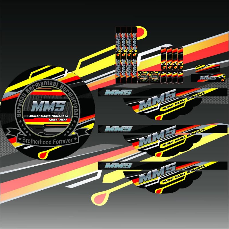 stiker sangkar murai doff tahan panas dan dingin