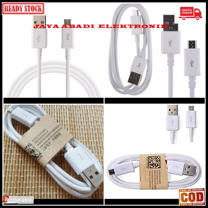 J230 samsung kabel data fast charging cable micro usb v8 type b tipe hp handphone cas casan transfer