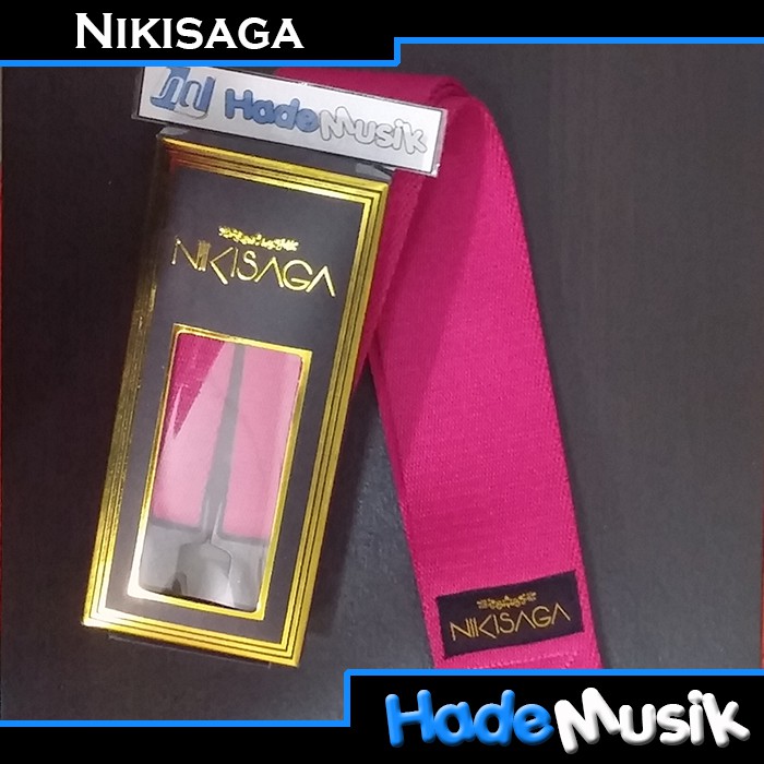 Locking Strap Nikisaga, untuk Gitar dan Bass ( Pink )
