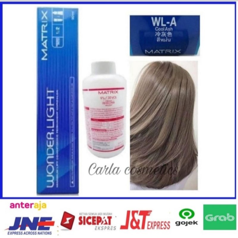 cat rambut matrix wonderlight WL-A cool ash + oxidant matrix