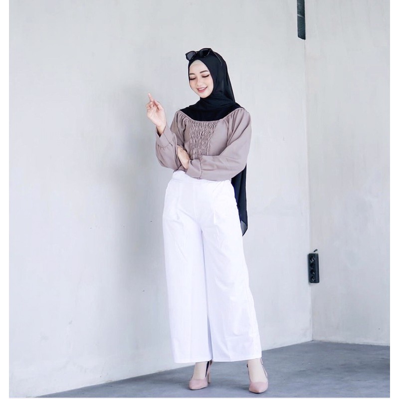 BLOUSE PLUM / BLOUSE WANITA KERUT DADA