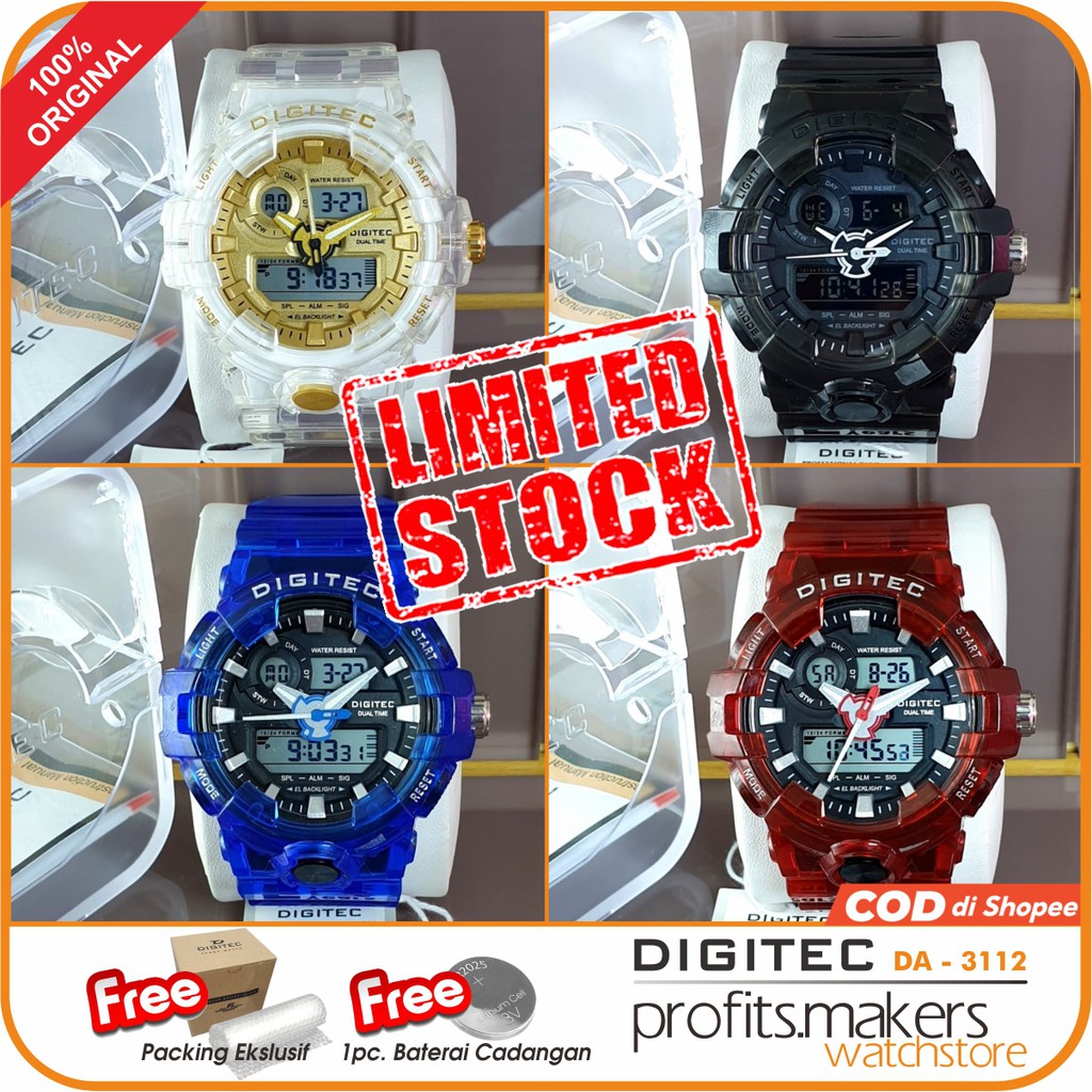 DIGITEC DG 3112 / DG-3112 / DG3112 Watch Jam Tangan ORIGINAL