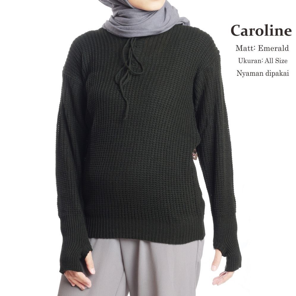 GROSIR BAJU | RAJUT MURAH |Caroline Emerald