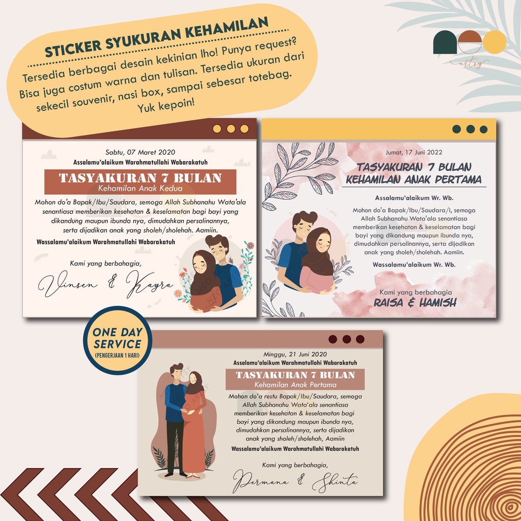 

Stiker / Kartu Tasyakuran 4/7 Bulan Kehamilan - Edisi 1
