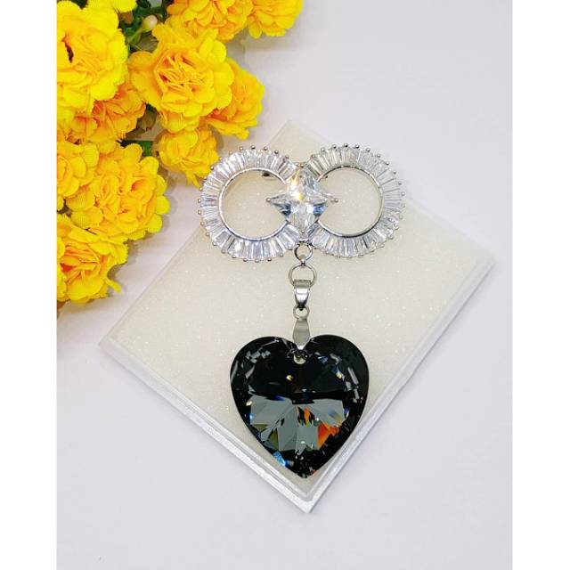 Bros swarovski love 28 silver night