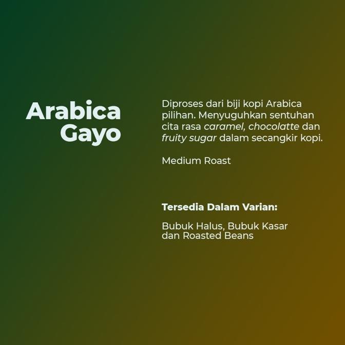 

GRATIS ONGKIR✅AROMATIC COFFEE Kopi Arabica Gayo 500 gram (BIJI/BUBUK)|RA7