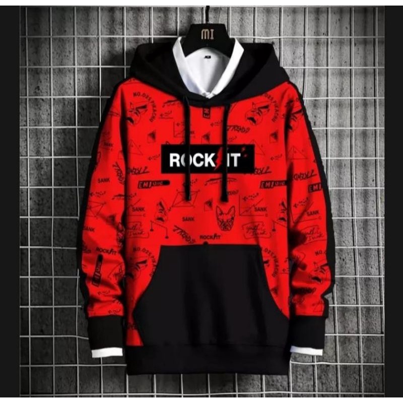 HOODIE PRIA DISTRO ROCK IT FASHION HODIE SWEATER COWOK PREMIUM