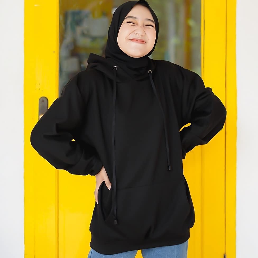 HOODIE POLOS CEWE BIGSIZE / Sweater Polos Murah Kekinian FIt XL