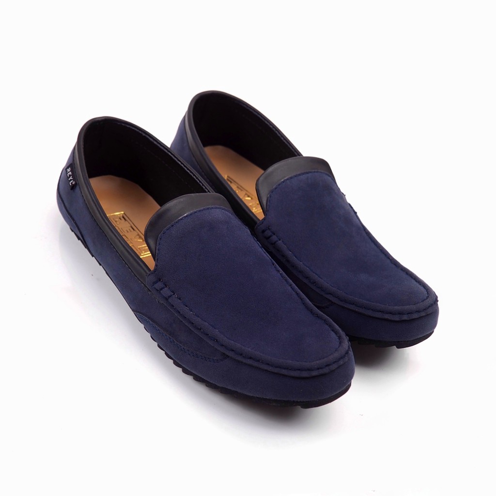 POP NAVY |FORIND x Reyl| Sepatu Suede Jalan Vintage Klasik Casual Pria Boat Ori Original Footwear