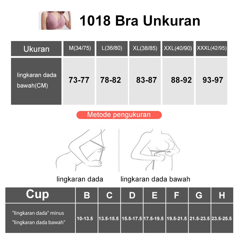 Bra Menyusui Kancing Depan Pakaian Dalam Wanita Ibu Hamil Tanpa Kawat SEAMLESS Nursing Bra / Maternity Bra Busa BH Busui