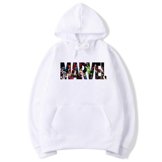 MARVEL ANIMATION Jumper Hoodie II MARVEL Sweater Hoodie II Sweter Oblong Topi Sz M - XL ( Pria &amp; Wanita / Anak &amp; Dewasa )