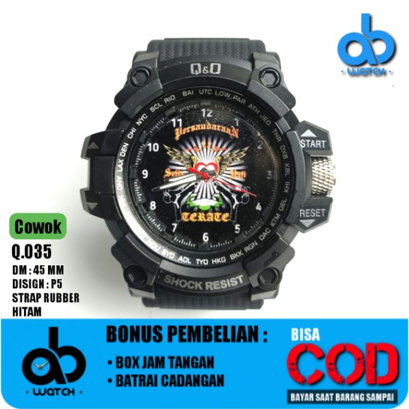 Jam Tangan sport Desain PSHT | Bisa request desain